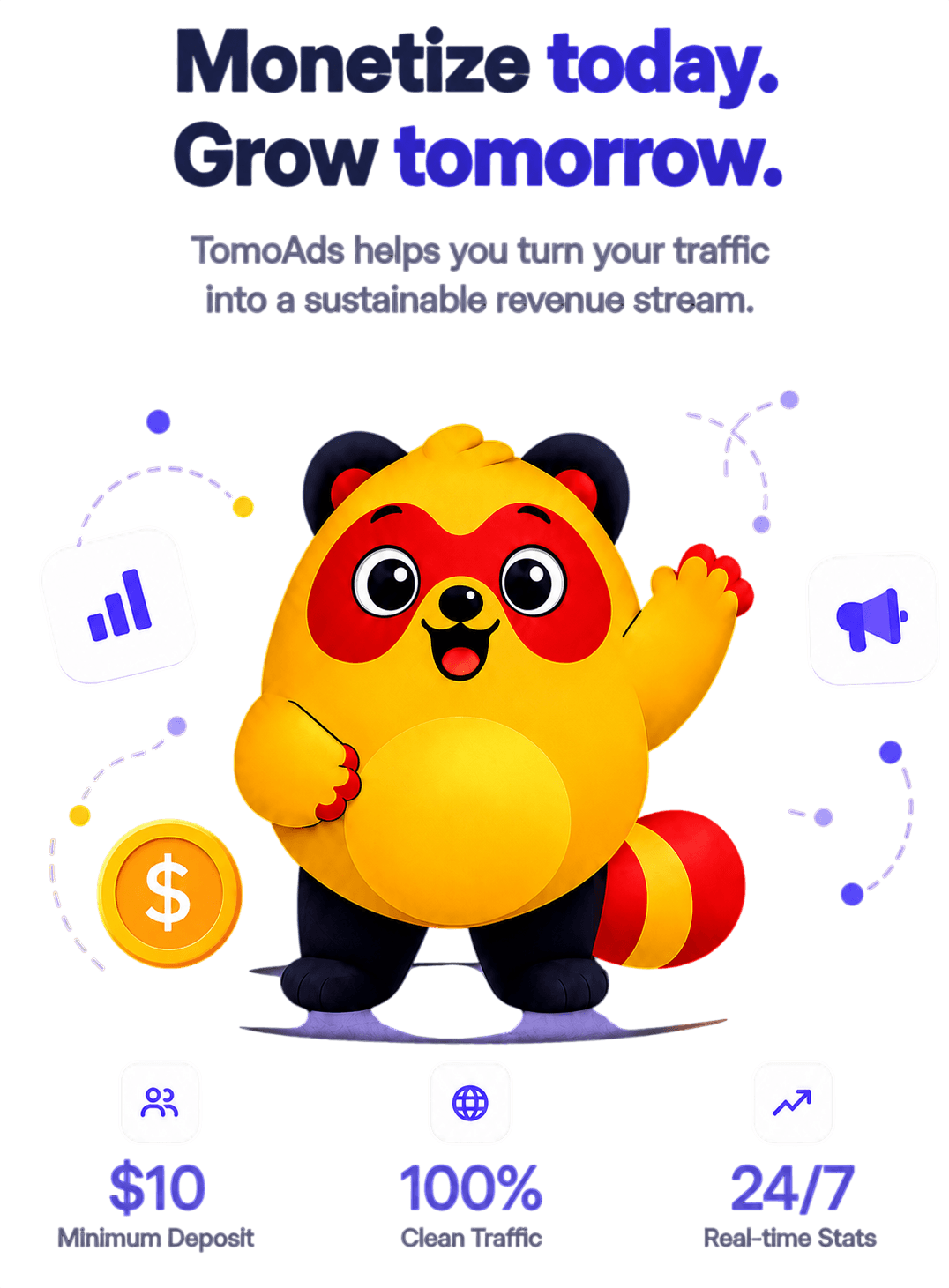 TomoAds advertising platform illustration